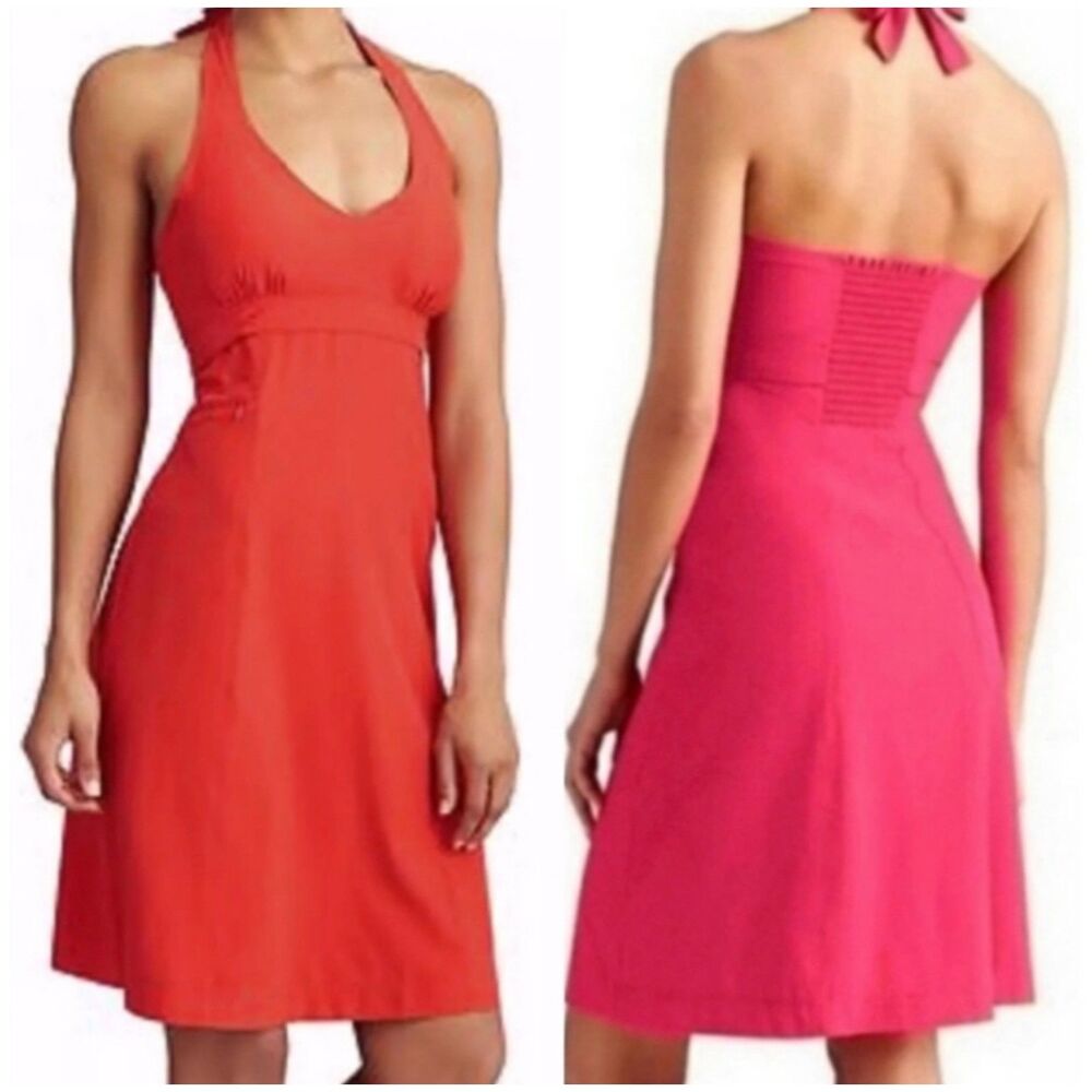 Athleta Athletic Low Back Halter Neck Low Back Dress 12
